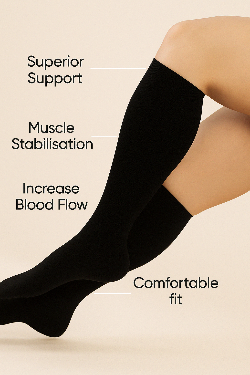VitalFlow™ Plus Size Compression Socks