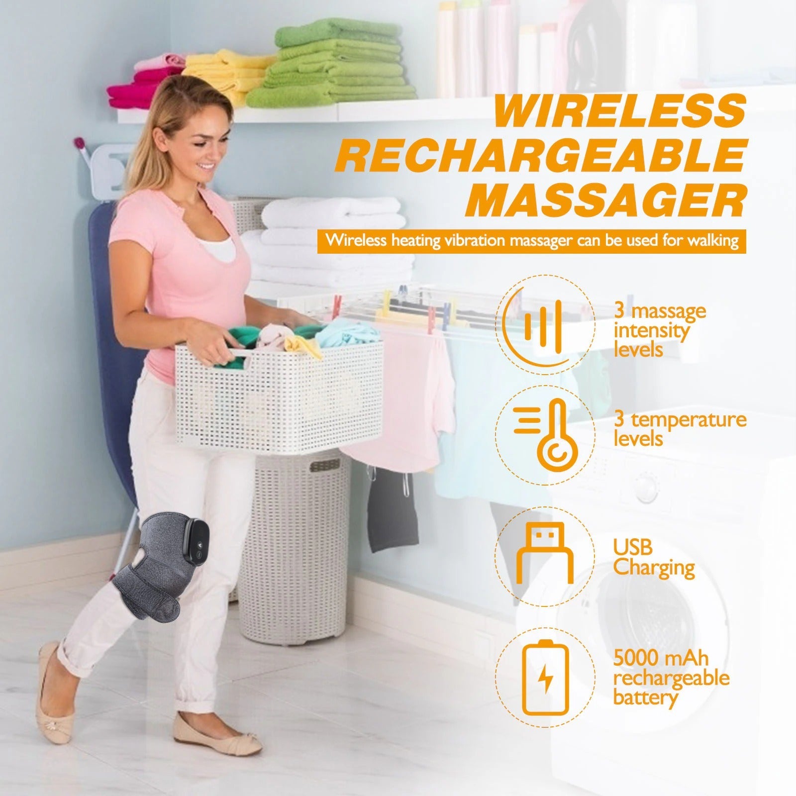 ThermaFlex™ 3-in-1 Thermal Knee Massager